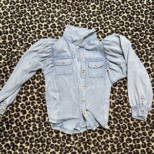 Pilcro Light Blue Denim Blouse